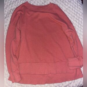 Time and Tru Women's Coral Crew Neck Sweater